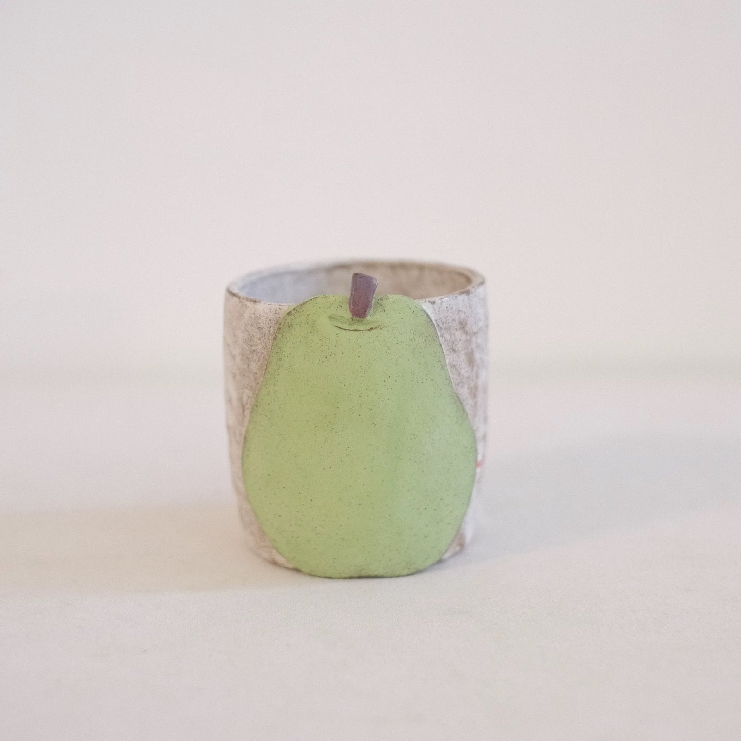 Handmade Ceramic Pear Coffee Mug - Cute Fruit Design