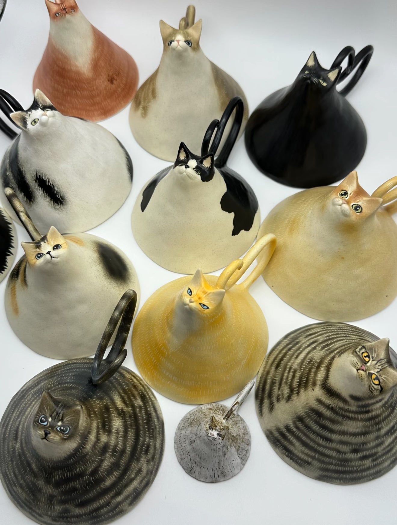 Customizable Handmade Ceramic Upside-Down Cat Mug - Unique 3D Design