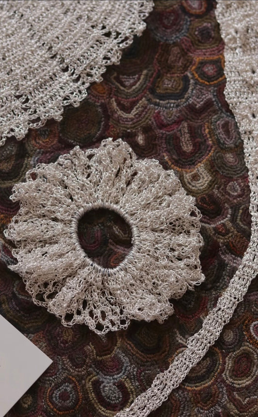 Metallic Scrunchie - Silver&Gold