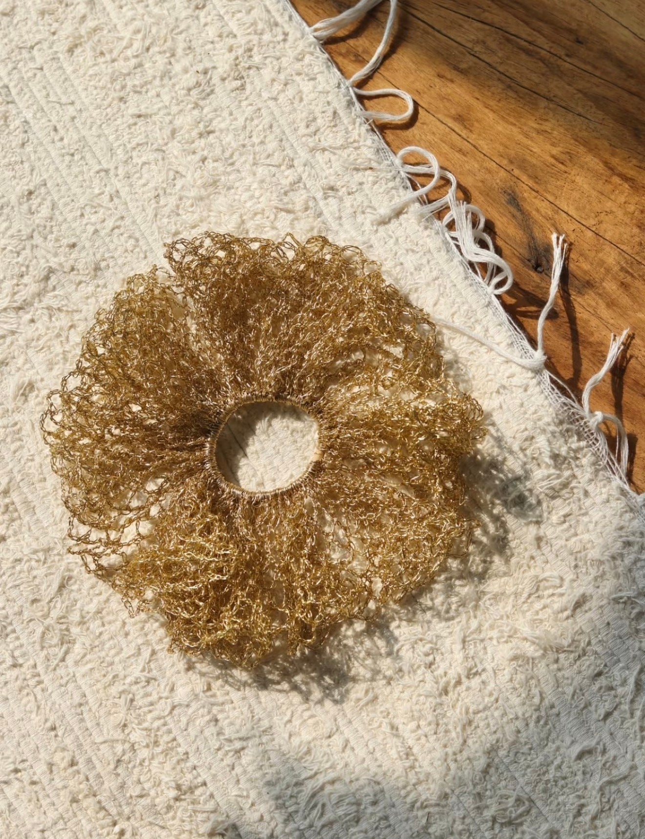 Metallic Scrunchie - Silver&Gold