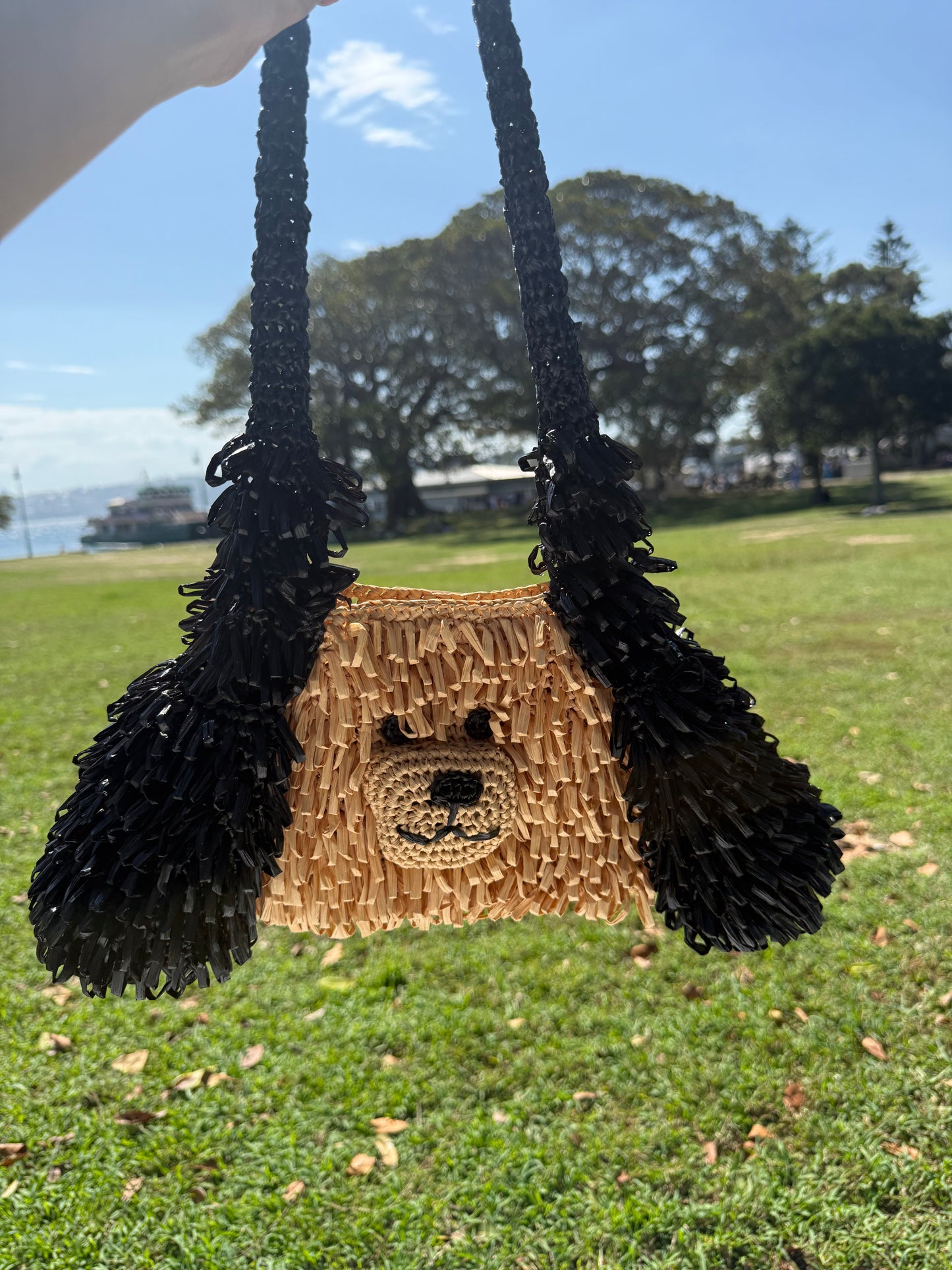 Handmade Crochet Dog Handbag - Cute Puppy Shoulder Bag